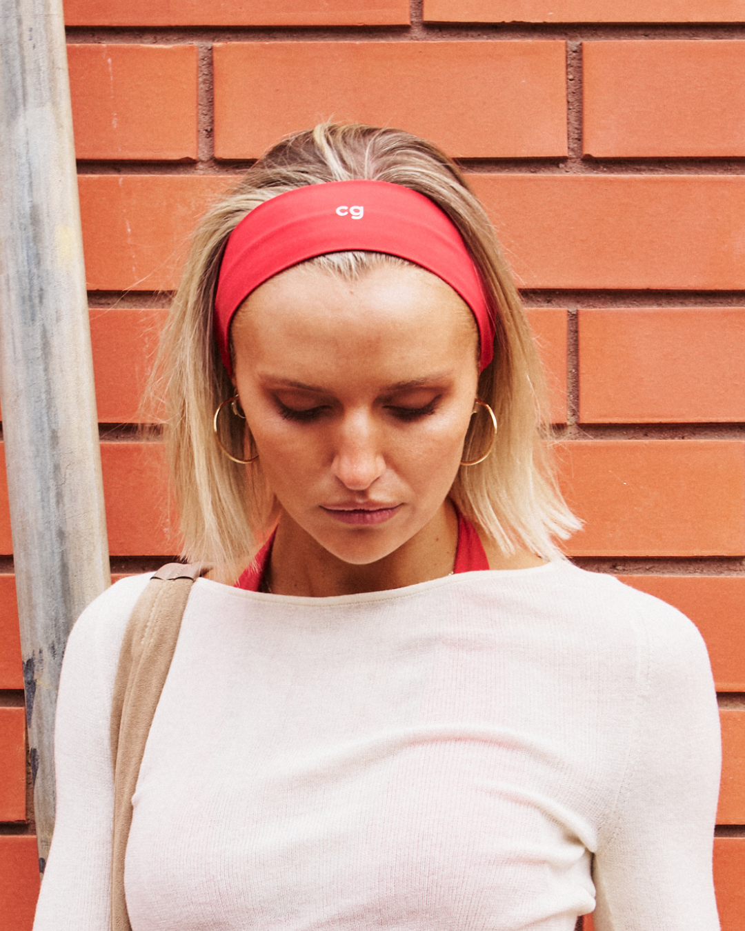 Cherry Red Grip Headband