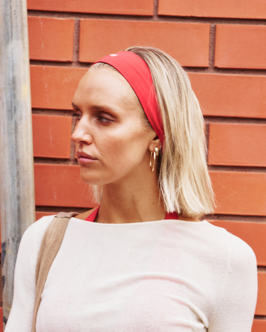 Cherry Red Grip Headband